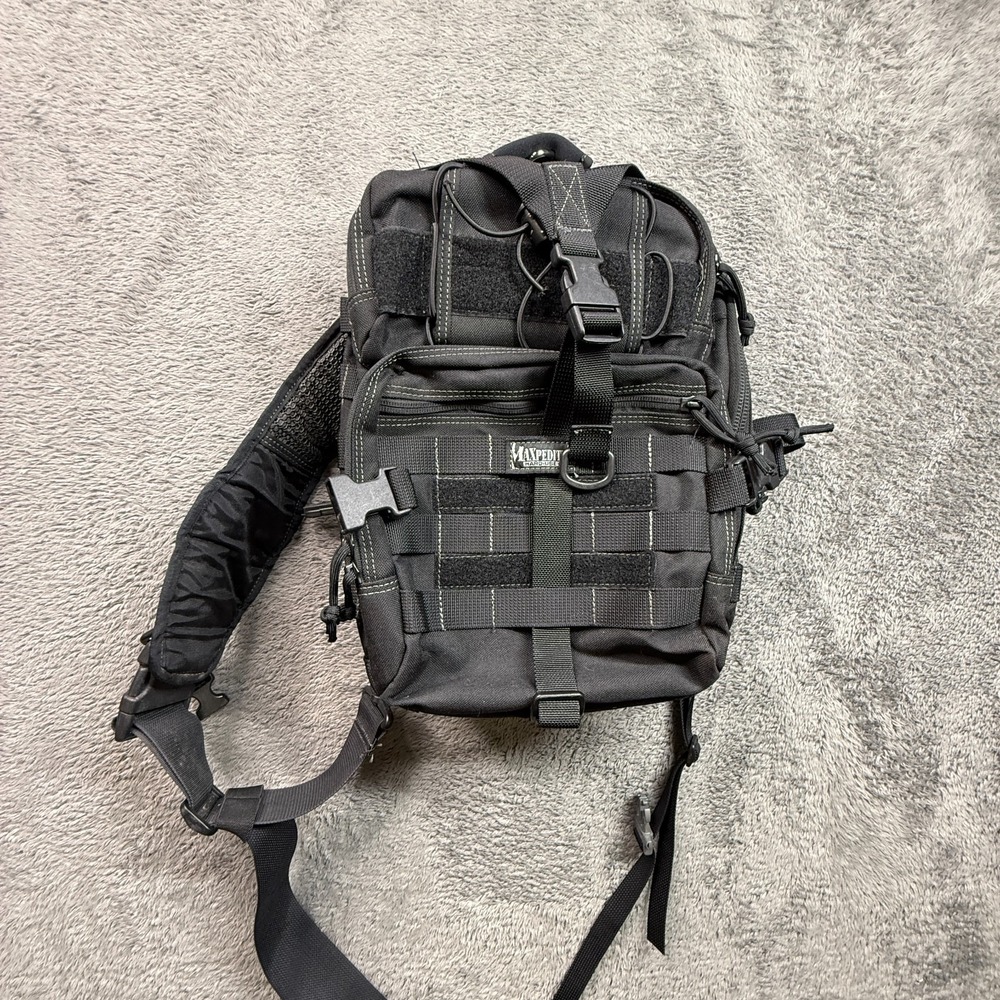 Maxpedition Sitka Gearslinger Tactical Sling Bag Black Outdoor Backpack